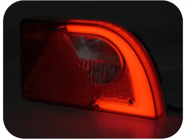 LED Hybrid Rear Lamp PRO-MINI-CURVE right with integrated triangle reflex re 