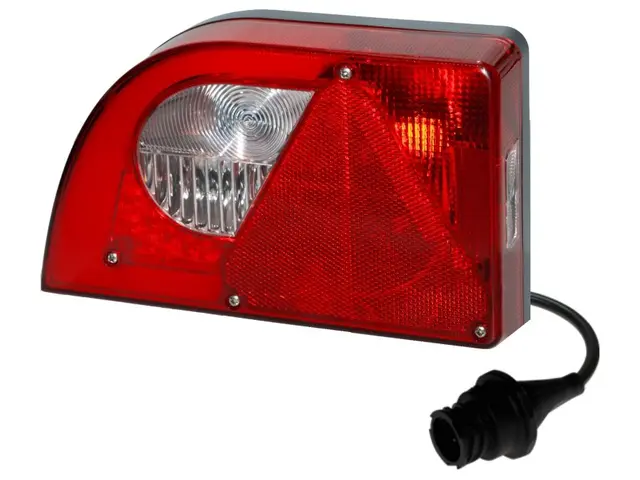 LED Hybrid Rear Lamp PRO-MINI-CURVE left with integrated triangle reflex ref 