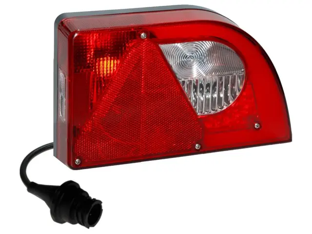 LED Hybrid Rear Lamp PRO-MINI-CURVE right with integrated triangle reflex re 