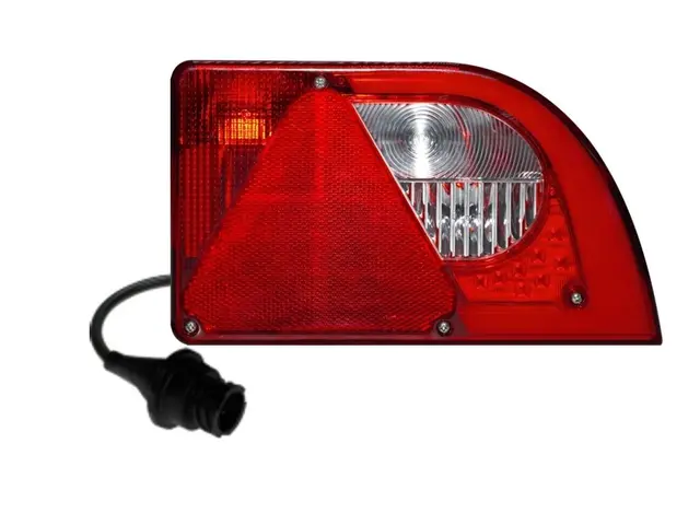 LED Hybrid Rear Lamp PRO-MINI-CURVE right with integrated triangle reflex re 