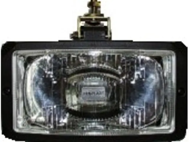 H3-Spot Lamp black ring clear lens 