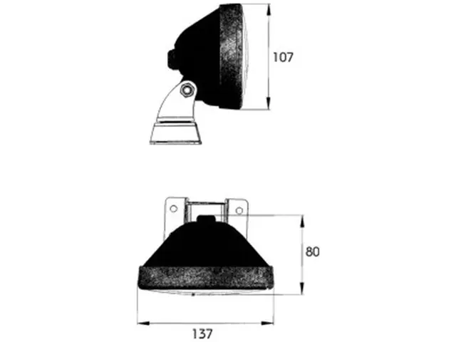 LED Daytime Running Lights PRO-DAY set with 2 lamps, cable 1,75m, 10-30V 