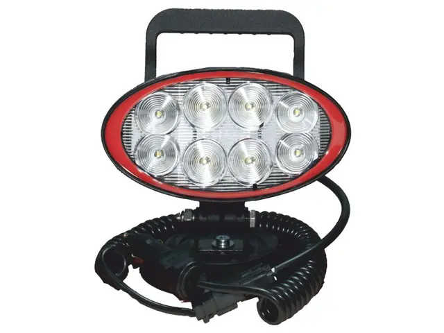 LED work lamp PRO-WORK II H&S vaccum-/magnetic base, spiral cable 3m, 