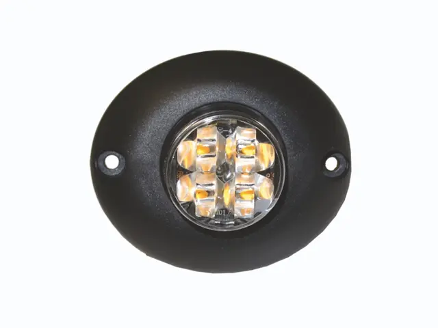 LED Beacon PRO-MICRO-STROBE ECE amber, cable 2,7m, 10-30V, recessed or p 