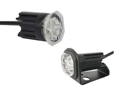 LED Beacon PRO-MICRO-STROBE II amber, cable 3,2m, 9-30V, recessed or pe