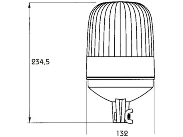 Rotating Beacon ECO LINE II 24V pole mount 