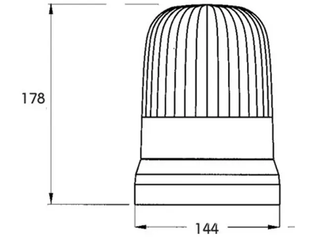 Rotating Beacon ECO LINE II 24V magnetic 