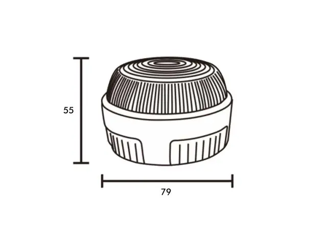 LED Beacon 12/24V amber 