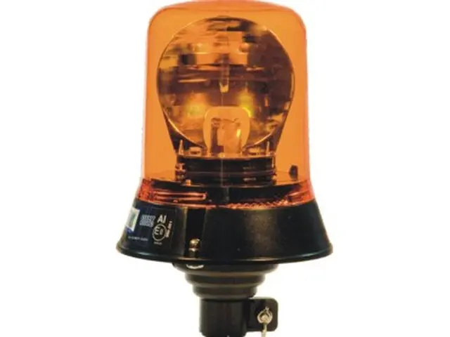 Rotating Beacon STANDARD LINE pole mount 12/24V, amber 