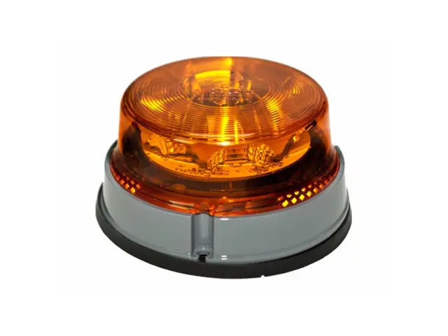 LED beacon PRO-POWER-FLASH 3 bolt fixation, 12/24V, amber, ECE R65, 