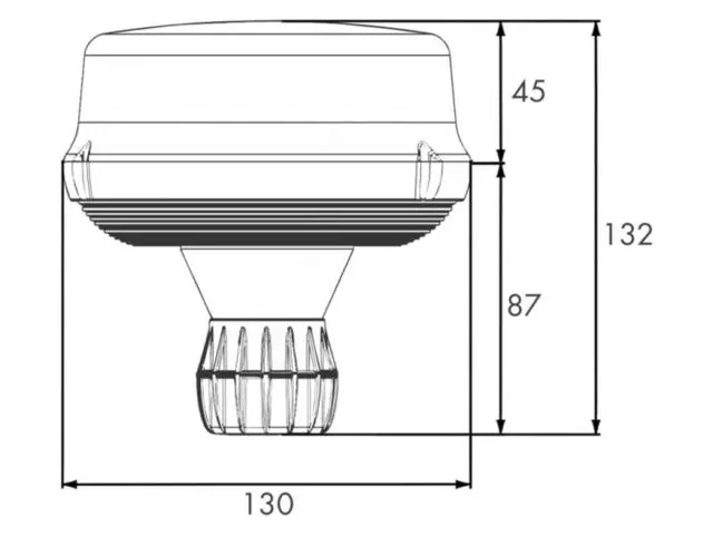 LED beacon PRO-ROTA-FLASH, flexible pole mount fixa 