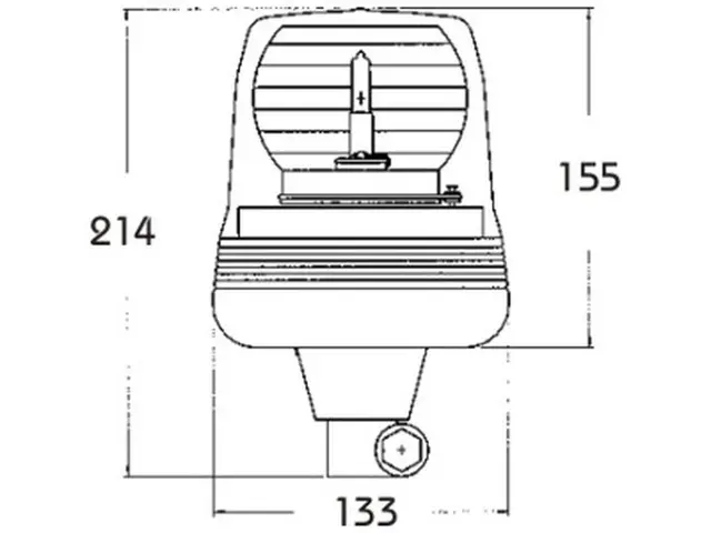Rotating Beacon EVOLUTION LINE flex. pol 12/24V 