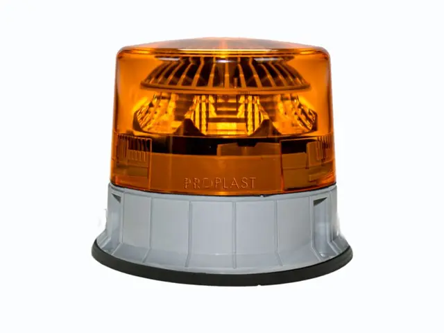 LED beacon PRO-SUPER-FLASH 3 bolt fixation, 12/24V, amber, ECE R65, 