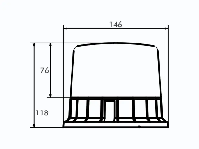 LED beacon PRO-SUPER-FLASH 3 bolt fixation, 12/24V, amber, ECE R65, 