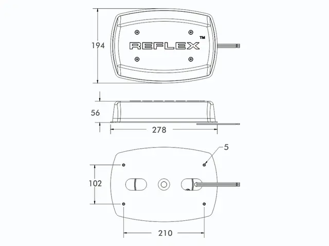 LED Lightbar PRO-MICRO-BAR amber, 4 bolt fixation, 12/24V, ECE R65, 