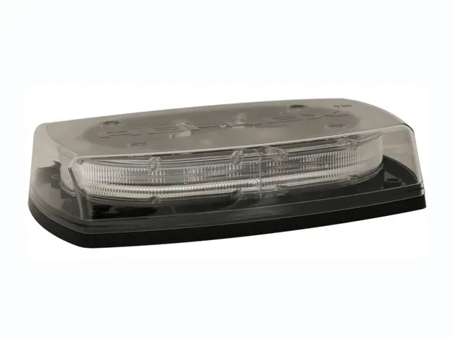 LED Lightbar PRO-MICRO-BAR amber, clear lens, 4 bolt fixation, 12/2 
