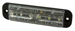 LED Beacon PRO-FLAT-STROBE II amber, clear lens, 12/24V, ECE R65, ECE