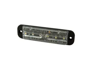 LED Beacon PRO-FLAT-STROBE II blue, clear lens, 12/24V, ECE R65, ECE R