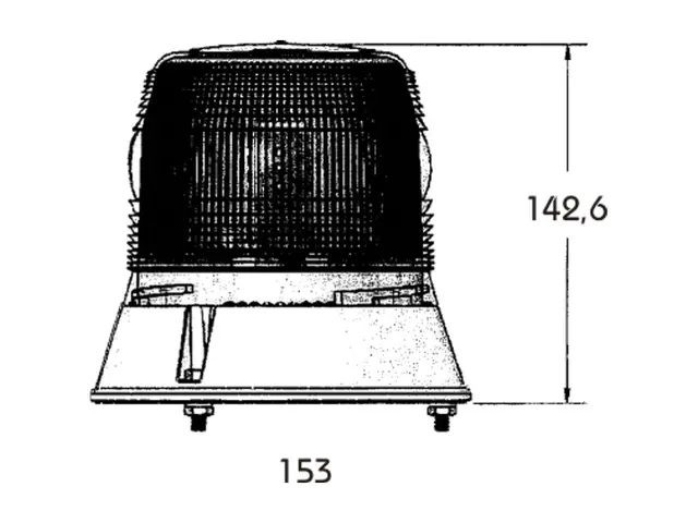 LED Beacon PRO-FLASH II 3-bolt fixation 12/24V, ECE R65 