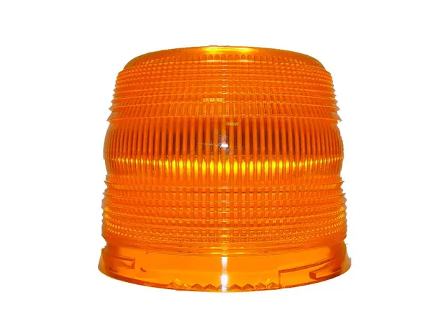 Lens amber LED beacon PRO-FLASH II, PC 