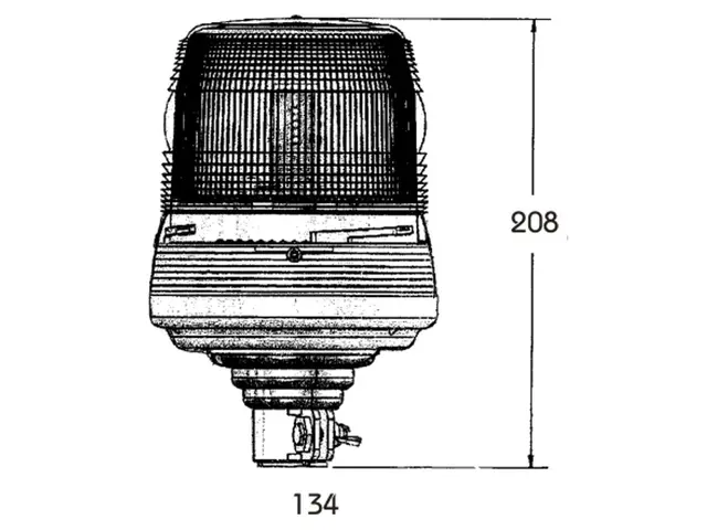 LED Beacon PRO-FLASH II flexible pole mo 12/24V, ECE R65 