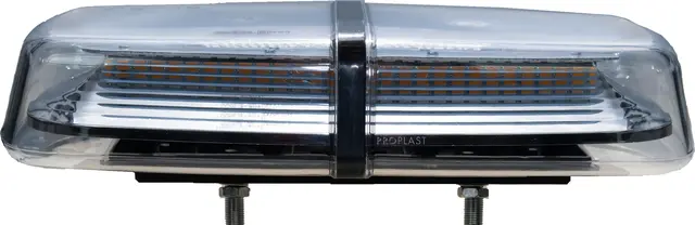 LED Lightbar PRO-COMPACT-BAR amber, 2 bolts fixation, 12/24V, ECE R65 