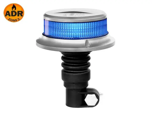 LED Beacon PRO-MULTI-FLASH II blue, flexible pole mount, 9-30V, 27W, E 