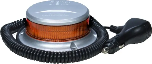 LED Beacon PRO-MULTI-FLASH II amber, magnetic fixation, 9-30V, 27W, EC 