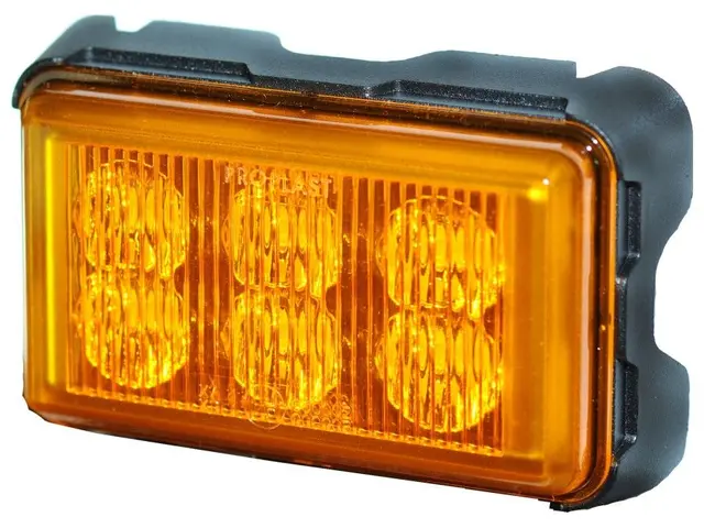 LED Beacon PRO-STROBE 12/24V cable 1,8m, amber, bracket mount 