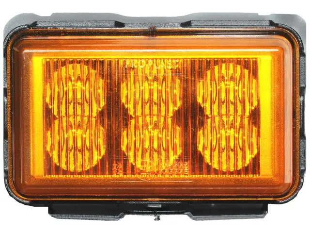 LED Beacon PRO-STROBE 12/24V cable 1,8m, amber, bracket mount 