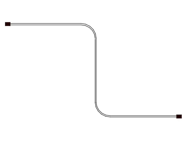 Flat cable extension 6,0m including waterproof end caps, cable 2x0 