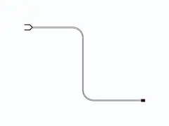 Cable for power supply 4,0m including one waterproof end cap, other