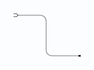 Cable for power supply 4,0m including one waterproof end cap, other
