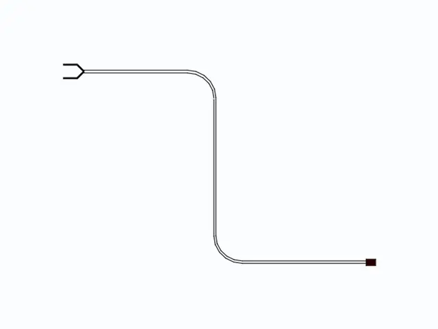 Cable for power supply 4,0m including one waterproof end cap, other 