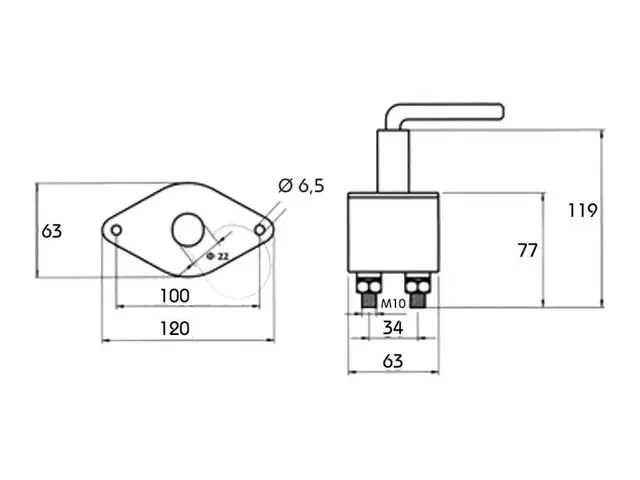 Switch Isolator 2500A at 24V 