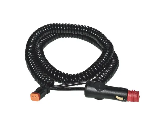 Cable with cigarette lighter plug cord, extendable up to 7,5m 