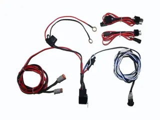 Anschlussteilesatz für 2 LED Zusatzschei 12V, Kabel 0,5m mit Deutsch Stecker