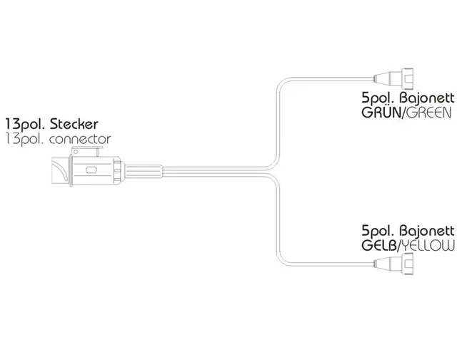 Cable Kit 12V Length 4,0m 13-pole DIN/ISO 11446 