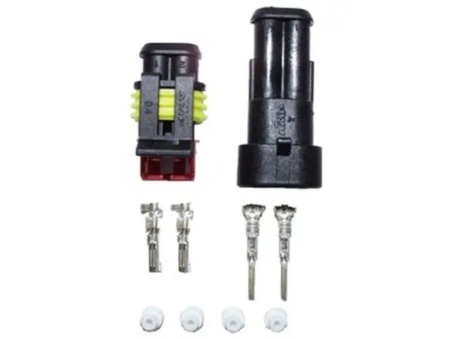 Connector 2-pole AMP SUPER SEAL 2-pole (male+female) 