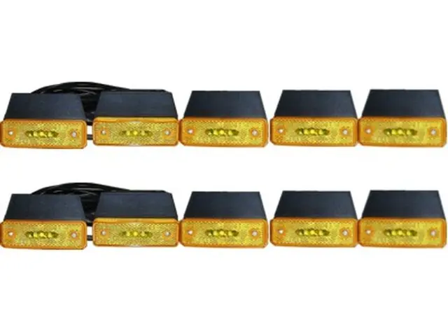 Cabled LED Sidemarker Lamps 2 x 5 Lamps 