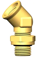 45° Elbow for bulkhead M16X1,5 - M16X1,5