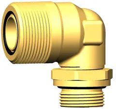 90° Elbow according SAE J1453 M22x1,5 - 1-3/16'' - 12UN