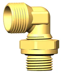 90° Elbow with 24° cone for bulkhead M22X1,5 - M18X1,5 cône 24° T 12