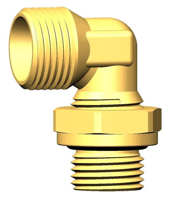 90° Elbow with 24° cone for bulkhead M22X1,5 - M18X1,5 cône 24° T 12 