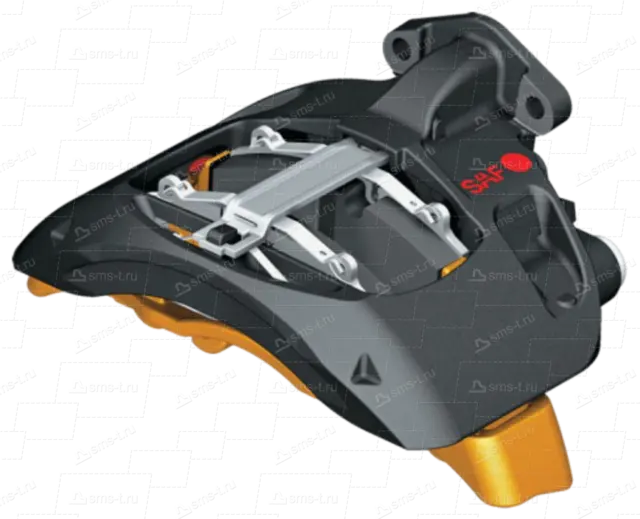 Bremsecaliper venstre Komplett m/Holder SAF 