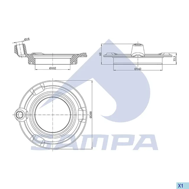 Thrust Ring, Wheel Hub Sanpa 