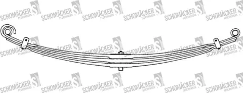 Forfjær 3x29 Scania Schomäcker
