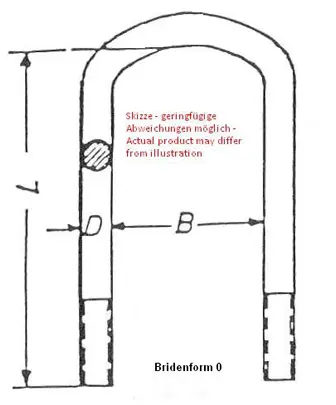 U-Bolt 81x14x125 MAN Schomäcker 