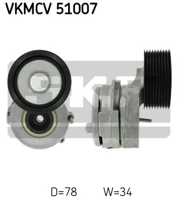 Multi-V tensioner kit, CV Mercedes 