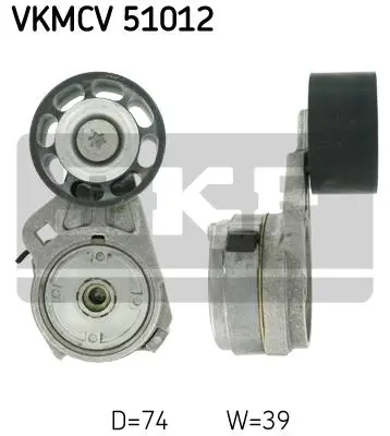 Multi-V tensioner kit, CV Mercedes 